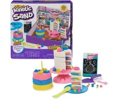 Spin Master Kinetic Sand Kinetic Sand Rainbow Cake Shoppe Rinkinys Konditerijos pyragai Tortai + priedai
