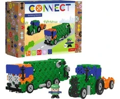 TREFL 61975 Connect 2in1 plytos - šiukšliavežis / traktorius