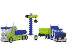 TREFL 61977 Klocki Connect 2in1 - Sunkvežimis / Statybų aikštelė