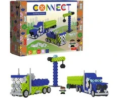 TREFL 61977 Klocki Connect 2in1 - Sunkvežimis / Statybų aikštelė