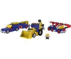 TREFL 61979 Connect 2in1 Bricks - Statybinės transporto priemonės / visureigis su priekaba