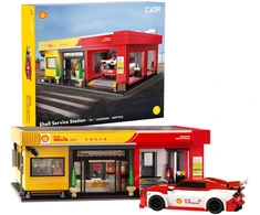 Konstruktoriaus kaladėlės CaDA Shell pastatas serviso stotis 1697 elementai C66025W