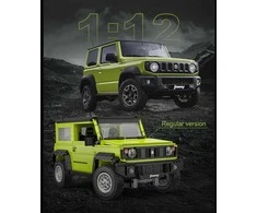 CaDA Statybiniai blokai Didelis 2in1 visureigis Suzuki Jimny žalia Off Roader 1803 Pieces