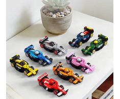 Konstrukciniai kaladėlės CaDA rinkinys 8 lenktyninių automobilių Circuit Racing Car 560 elementų
