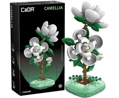 Klocki Konstrukcyjne CaDA komplektas Kwiaty Kamelia w doniczce 23 cm C59029W 301 dalys