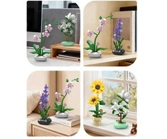 CaDA Floral Art Orchid gėlė vazone 237 el 59028 statybiniai blokeliai