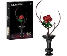 Konstruktoriaus kaladėlės CaDA Gėlės gėlių rinkinys Rouge Dawn 43 cm C59036W 363 elementai