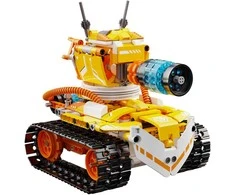 CaDA konstrukciniai blokeliai, modelis W.Bot nuotoliniu būdu valdomas robotas Code, RC robotas 3 viename, 455 elementai