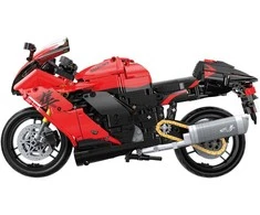CADA BLOKŲ KOMPLEKTAS SUZUKI HAYABUSA MOTOR 1:6 MOTOCIKLO TRANSPORTO PRIEMONĖS 1043 ELEMENTAI.