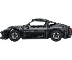 CaDA statybiniai blokeliai Automobilis 35 cm miesto automobilis RUF GT juoda Važiuoklė 1655 dalys