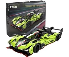 CaDA statybiniai blokeliai Automobilis 54 cm lenktyninis automobilis žalia lenktyninis automobilis Phantom Wing Auto Važiuoklė 1817 dalys 1:10