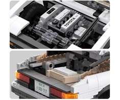 Klocki konstrukcyjne CaDA Samochód Lentyninė mašinėlė Initial-D AE86 Toyota Trueno 1324 elementy