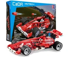 CaDA Statybiniai blokai Sportinis automobilis 23 cm Formula Racing Car 144 vnt