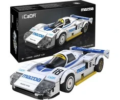 CaDA statybiniai blokeliai balta sportinis automobilis Mazda 787B 242 vnt