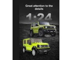 CaDA Statybiniai blokai Visureigis žalia Auto Važiuoklė Suzuki Jimny Offroader 192 vnt.