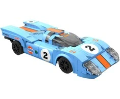 CaDA Building Blocks nuotoliniu būdu valdomas automobilis sportinis automobilis 21,7 cm 1:20 Azure Storm 266 dalys RC Dual Mode C51076W