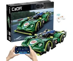Klocki konstrukcyjne CaDA Samochód zdalnie sterowany Lentyninė mašinėlė 29 cm žalia Emerald Deity Sport Car Važiuoklė 388 dalys RC Dual Mode