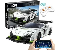 Statybiniai laikrodžiai CaDA Savaeigis nuotolinio valdymo Lentininė mašina kirvis 22 cm Fantasma Race Car Važiuoklė 322 elementai RC Dvigubo režimo