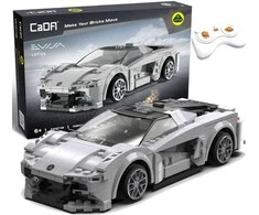 CaDA Building Blocks Remote Control Automobilis Patvarus Važiuoklė Automobilis 20 cm rutulinis Lotus Evija RC Dual Mode 308 dalys
