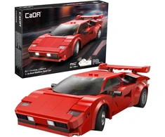 CaDA Building Blocks nuotoliniu būdu valdomas automobilis sportinis automobilis 21,1 cm 1:20 Raudona Shadow 328 dalys RC Dual Mode C51085W