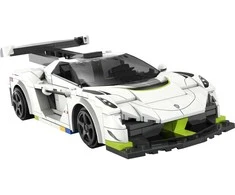 Statybiniai laikrodžiai CaDA Savaeigis nuotolinio valdymo Lentininė mašina kirvis 22 cm Fantasma Race Car Važiuoklė 322 elementai RC Dvigubo režimo
