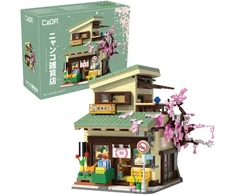 CaDA Building Blocks Kitty Shop Japoniško stiliaus pastato LED lemputė 921 dalys C66015W