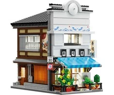 CADA BLOKAI SUSHI PARDUOTUVĖ JAPANESE LAGE SERIJA 1665 ELEMENTŲ + LED