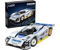 CaDA konstruktoriaus kaladėlės lenktyninis automobilis 50 cm 1:10 Mazda 787B sportinis automobilis 1797 detalės