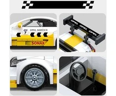 CaDA konstruktoriaus kaladėlės lenktyniniam automobiliui „Opel Astra V8 Coupe DTM“ – 305 detalės