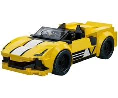 CaDA statybiniai blokeliai „Racer Solar Crest“ lenktyninis automobilis, 160 detalių
