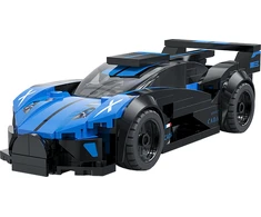 CaDA konstruktoriaus kaladėlės lenktyniniam automobiliui „Bluefire Specter“ lenktyniniam automobiliui sportiniam automobiliui, 165 detalės