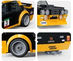 CaDA konstruktoriaus kaladėlės lenktyniniam automobiliui Fiat 131 Abarth lenktyniniam automobiliui sportiniam automobiliui 254 detalės