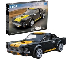 CaDA statybiniai blokai, lenktyninis nuotolinio valdymo automobilis, „Shelby GT 350H“ sportinis automobilis, 291 detalė, nuotoliniu būdu valdomas