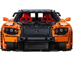 CaDA statybiniai blokai Nuotoliniu būdu valdomas automobilis 56 cm oranžinės spalvos automobilių lenktynės Mazda RX-7 3305 dalys RC