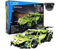 CaDA statybiniai blokai Nuotoliniu būdu valdomas automobilis 32 cm Car žalia Sportscar 453 RC Elements
