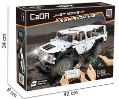 CaDA Warrior H2 konstruktorius-nuotoliniu būdu valdomas visureigis, Baltas, 32 cm, 575 elementai