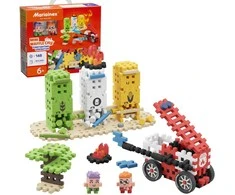 Marioinex Mini Waffle City statybiniai kaladėlės Ugniagesio veiksmas, 148 detalės