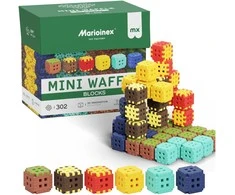Marioinex Mini Waffle Building Blocks, 302 pieces