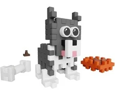 Marioinex Konstrukciniai blokeliai „Mini Waffle Pocket Pets“ – šuniukai huskiai