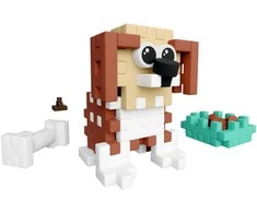 Marioinex Mini Waffle Pocket Pet Beagle – kūrybinis kaladėlių rinkinys vaikams ZA6656