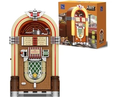 Konstruktoriaus kaladėlės Pantasy Interaktyvus muzikos grotuvas Jukebox iš kaladėlių 1273 elementai