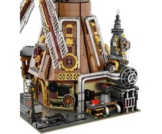 „Pantasy Steampunk“ vėjo malūno dirbtuvės, 2450 detalių