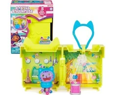Pokój Gabby's Dollhouse Cat House DJ Catnip figūrėlė + Minibox kambario raktų pakabukas