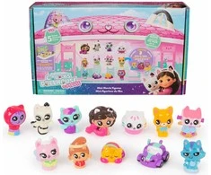 Spin Master Gabby's Dollhouse Movie didelis 12 mini figūrėlių + 3 stovai rinkinys