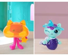 Figūrėlių rinkinys Spin Master Gabby's Dollhouse The Movie MerCat ir Kitty Jellyfish, 2 figūrėlės su priedais