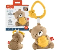 Mattel Fisher Price Raminantis žaislas meškiukas su raminančia muzika ir šviesa