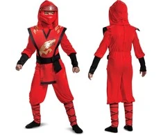 Vaikiškas kostiumas LEGO Ninjago Kai karnavalinis kostiumas 127-136 cm 7-8 metų amžiaus