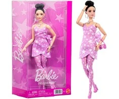 Mattel BARBIE DELUXE FASHIONISTAS lėlė rožine suknele