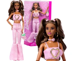 Mattel BARBIE DELUXE FASHIONISTAS lėlė rožiniu kostiumėliu