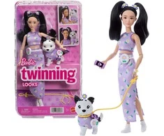 Mattel Lėlė Barbie Jednakowa Stylizacja Lėlė i Piesek Twinning + priedai
